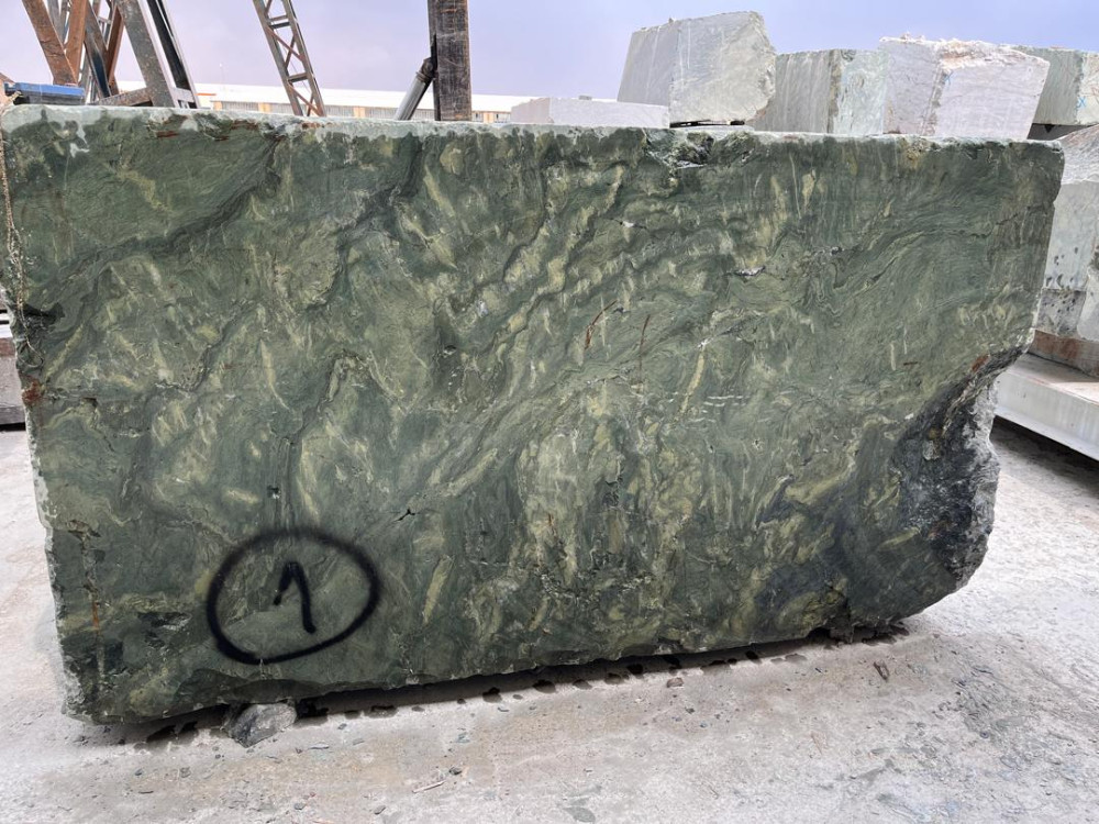 Green Granite Block