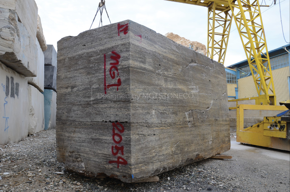 Hesar Titanium Travertine Block