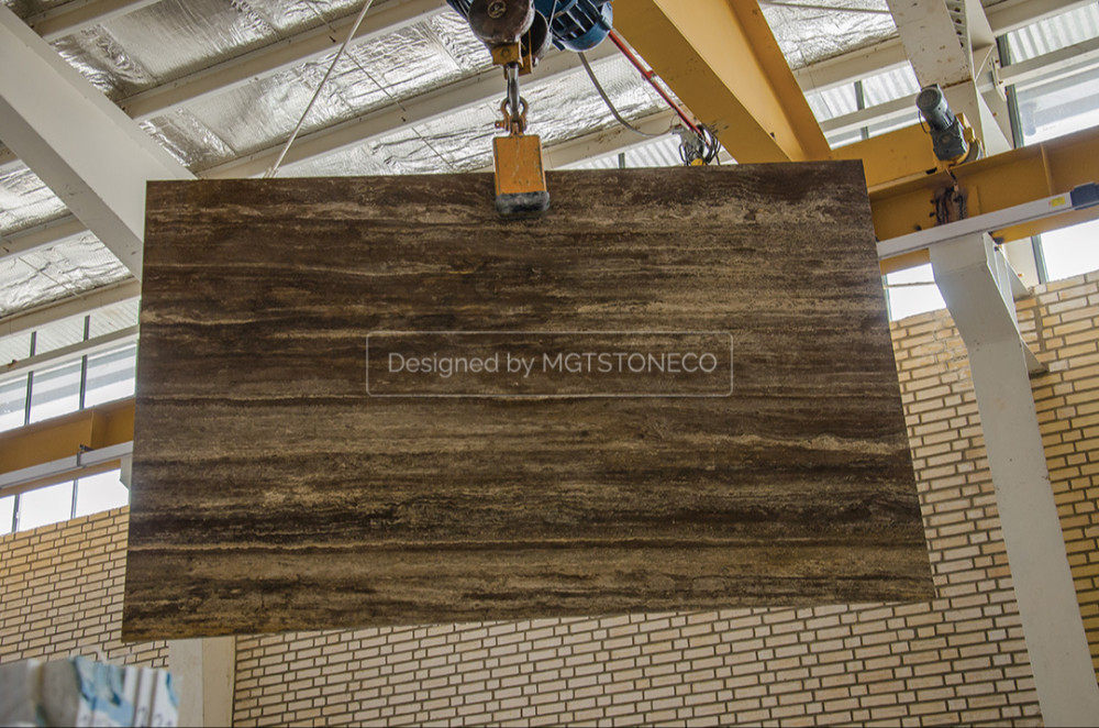 Titanium Travertine Slab