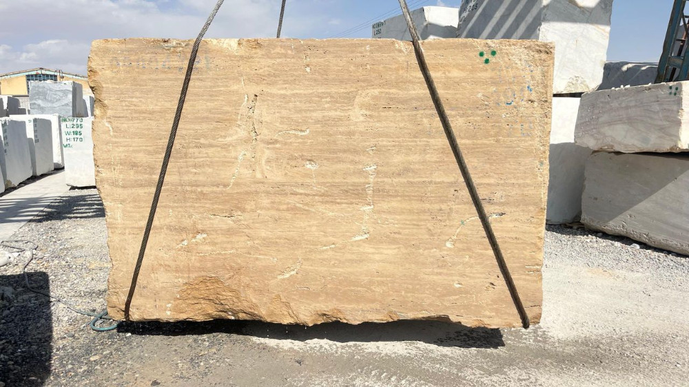 Light Cream Travertine Block